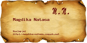 Magdika Natasa névjegykártya